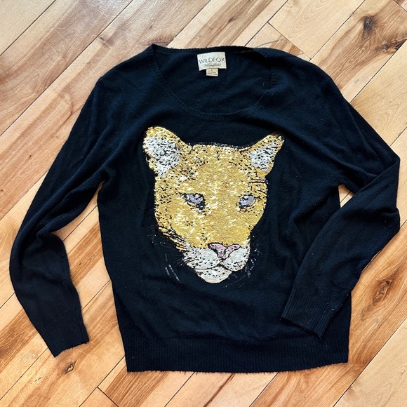 Wildfox Sequins Cougar Sweater - Picture 2 of 4